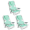 Teal Folding Outdoor Camping Chair 3 Pack G2386