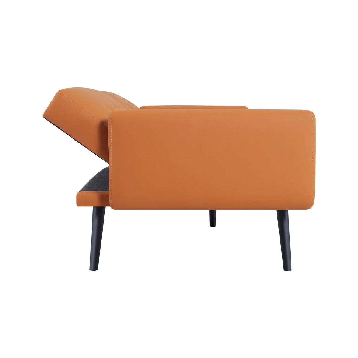 Caramel Air Leather Futon Sofa Bed N355