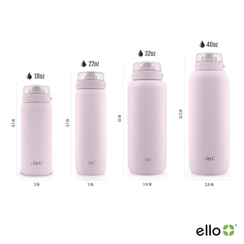 32oz Stainless Steel Water Bottle with Straw and Carry Handle J5985