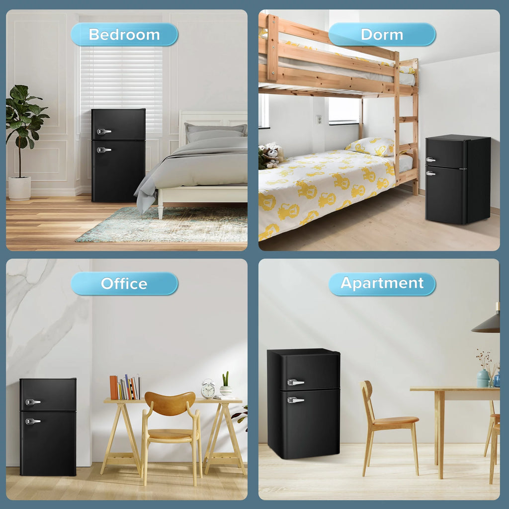 Two Door Mini Fridge 3.1Cu.ft Green U920
