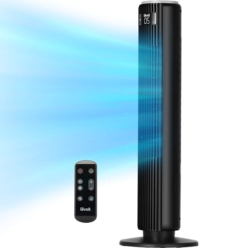 White 36 Inch Tower Fan with Remote S456