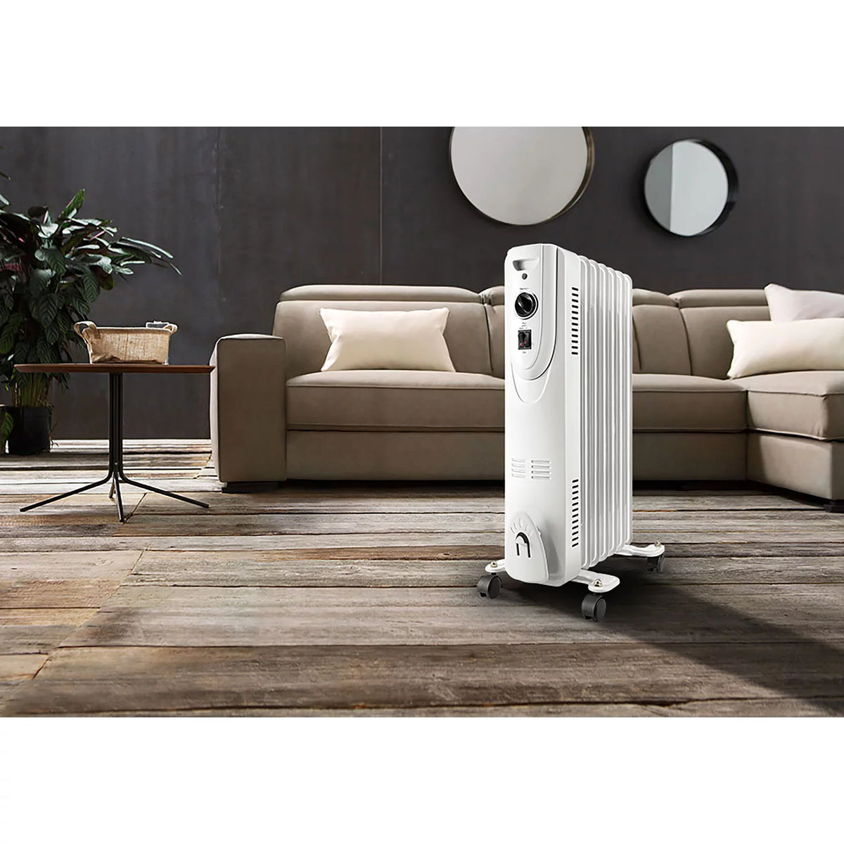 1500W Portable Oil Filled Radiator Heater Q358917