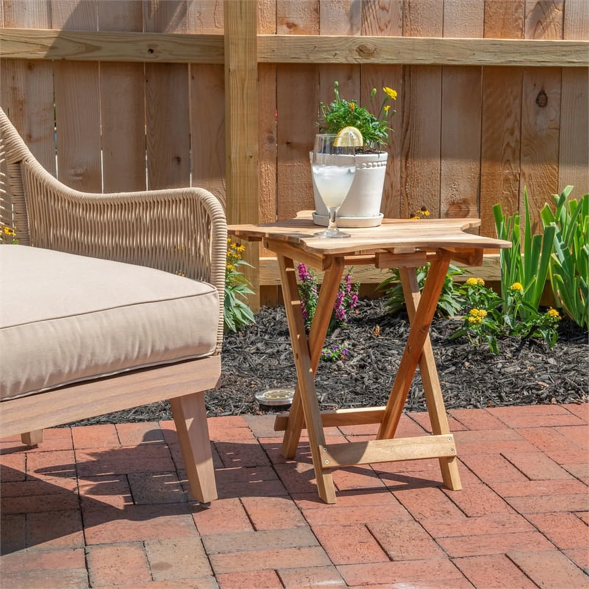 Acacia Wood Outdoor Folding Table T416335