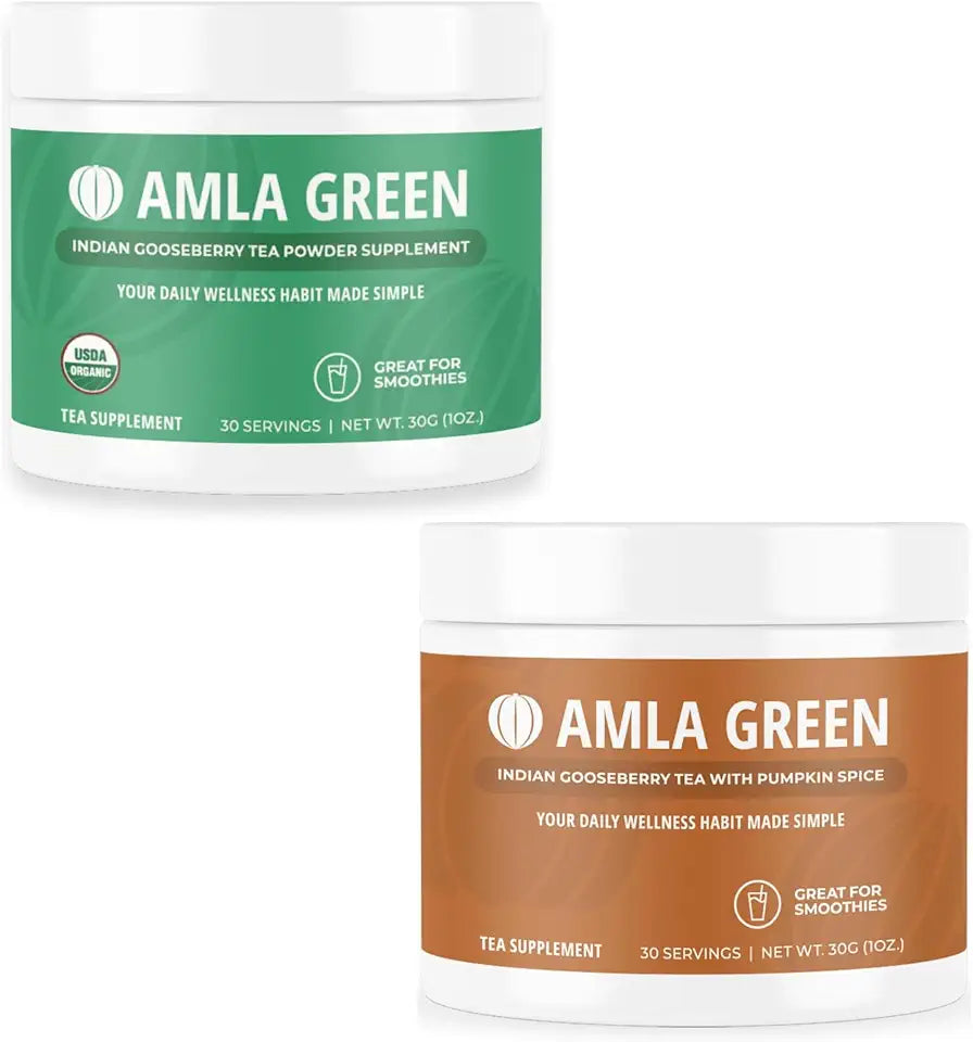 Organic Vegan Amla Powder & Green Tea Supplement O673594