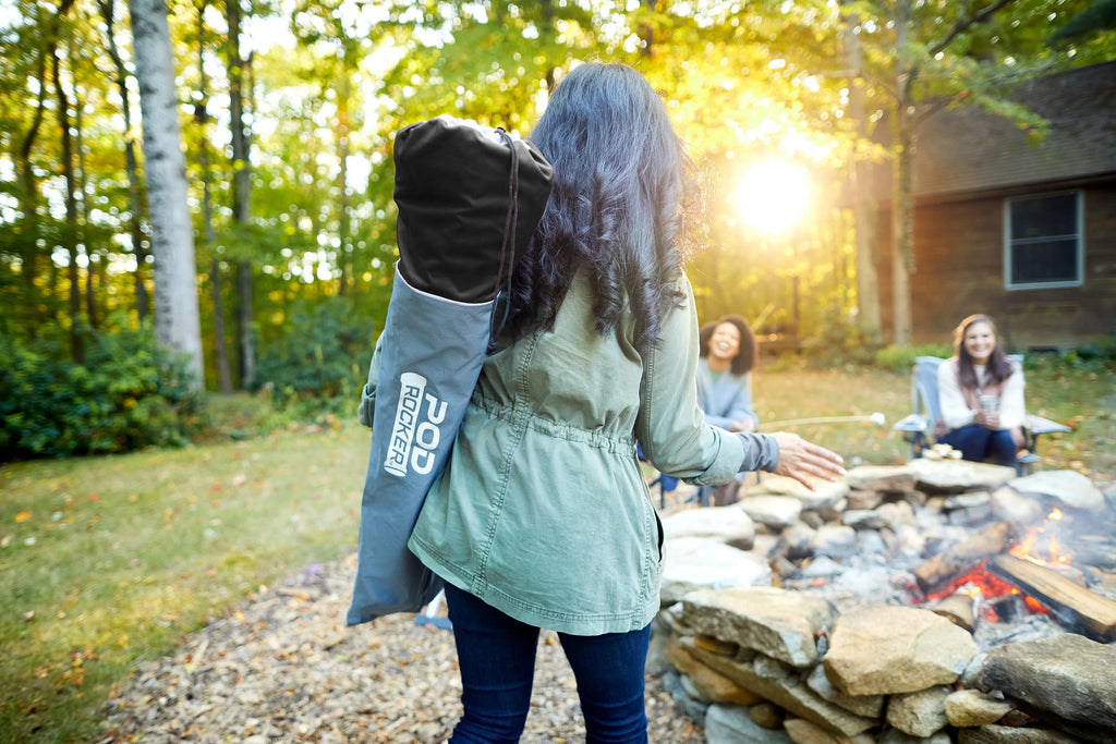 Black Portable Folding Camping Chair Q1062