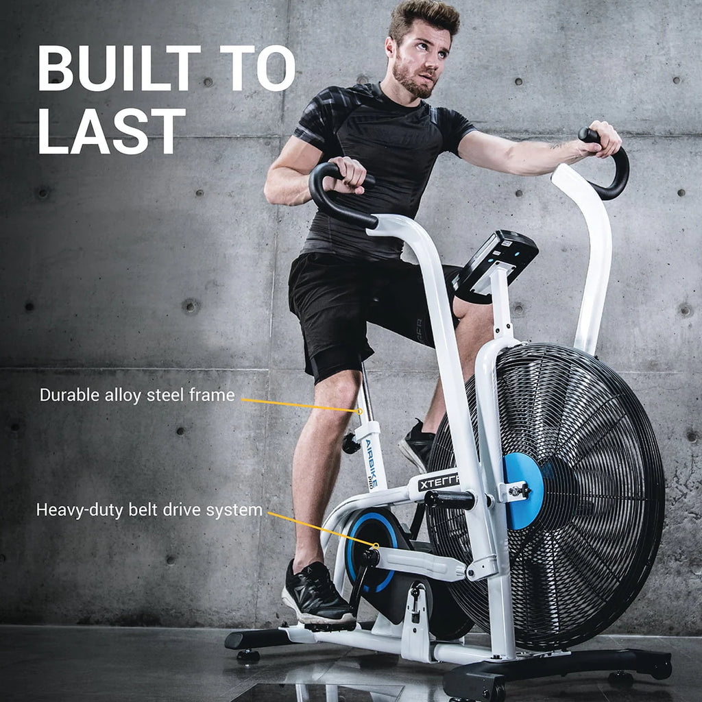 Air Resistance Fan Upright Bike with LCD Display U2660