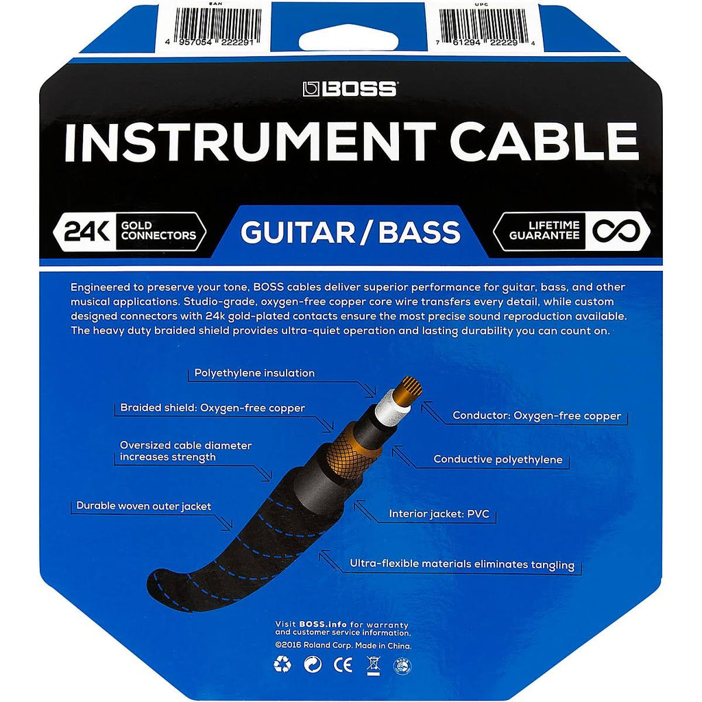 Angled to Straight Instrument Cable 25ft 2-Pack C5738