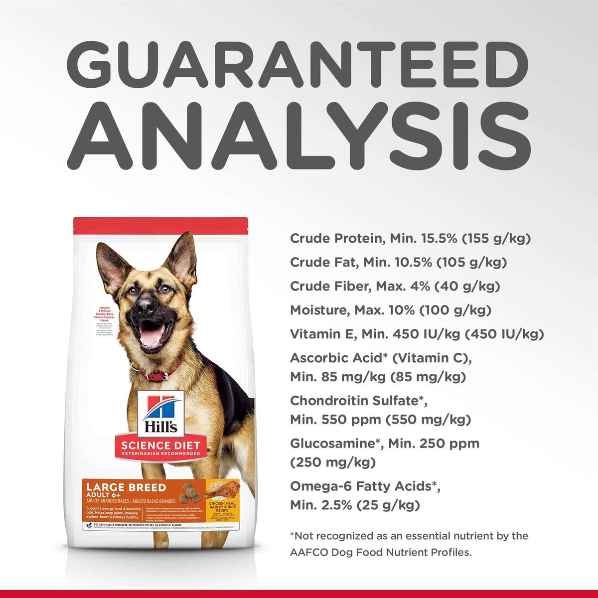 Adult 6+ Large Breed Chicken Meal Dry Dog Food N2570