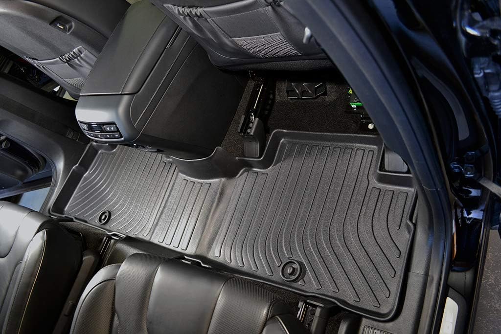 Heavy Duty Trunk Floor Mats for Hyundai Palisade 7 Seats 8 Seats Black O6030