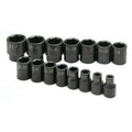 15 Piece 1/2" Drive 6 Point SAE Impact Socket Set F95658