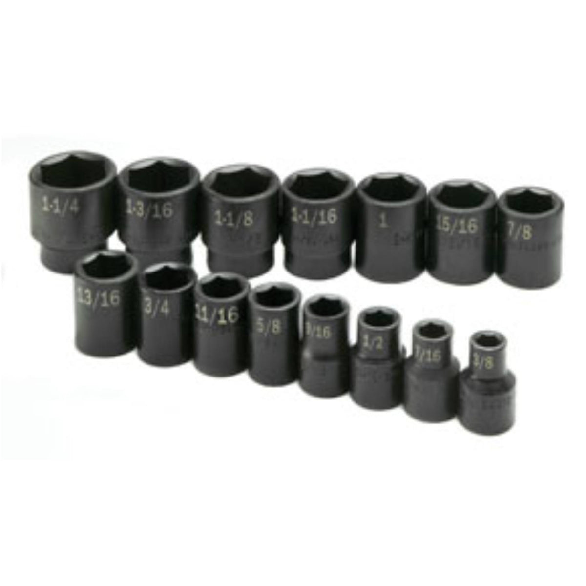 15 Piece 1/2" Drive 6 Point SAE Impact Socket Set F95658