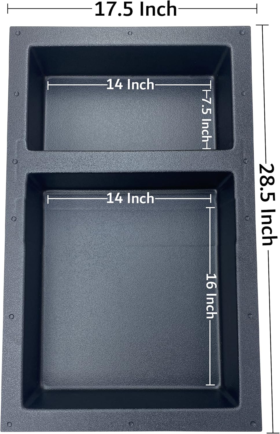Black Matte Shower Niche Tile Template W209