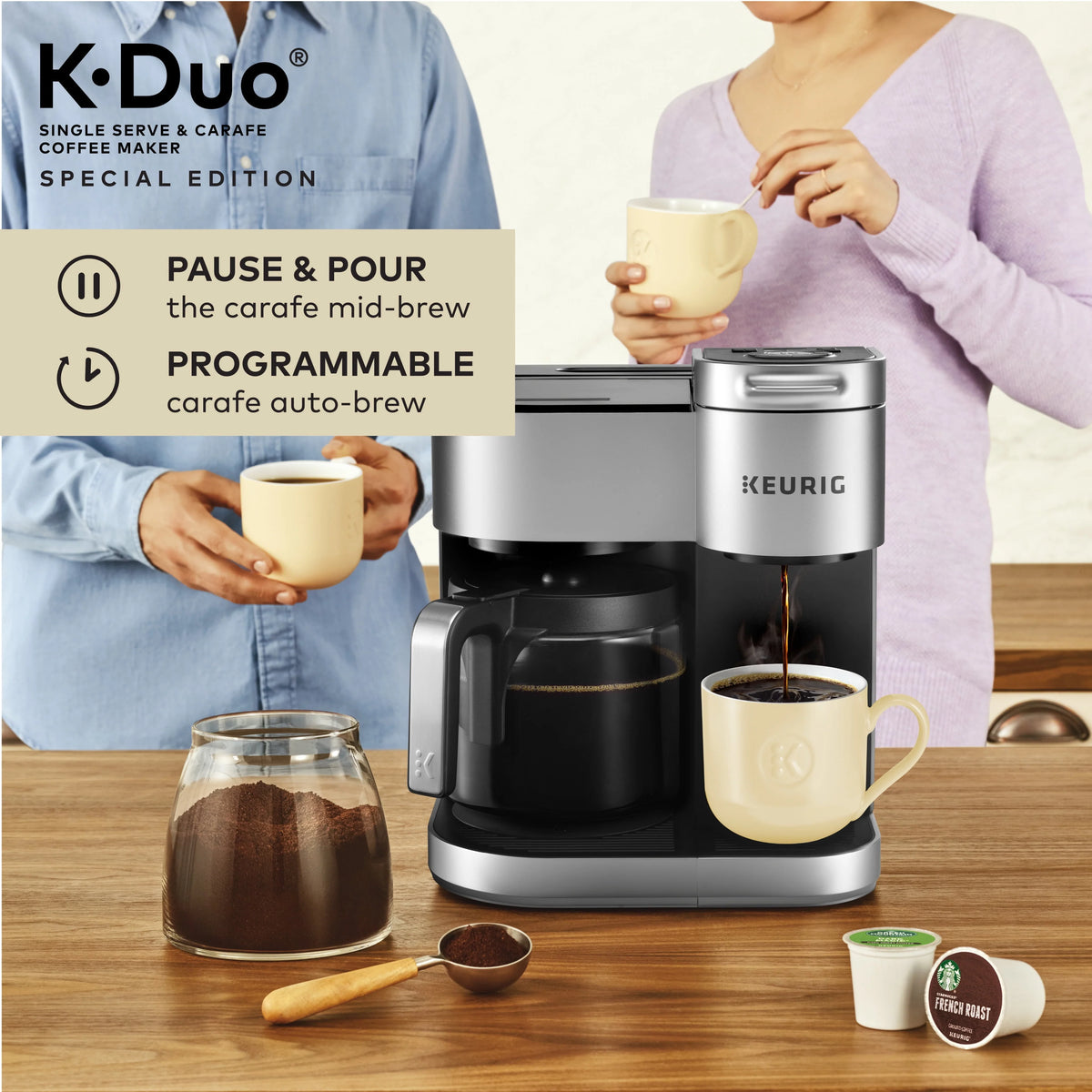 Single Serve K-Cup Pod & Carafe Coffee Maker K855222