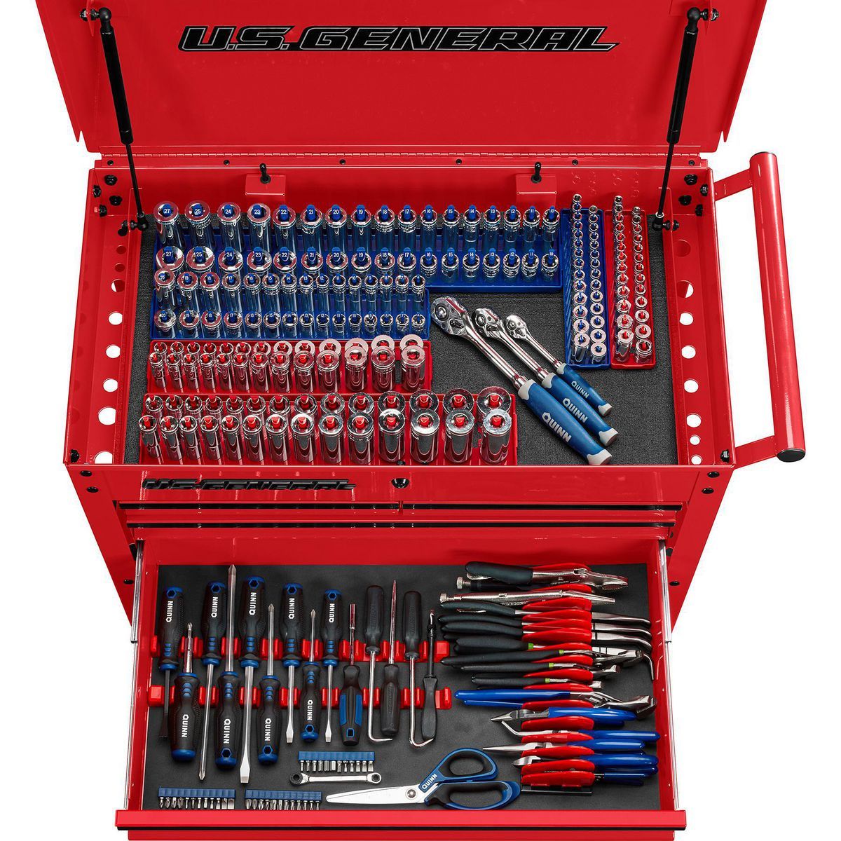 30 in. 4-Drawer Tech Cart, Red T486