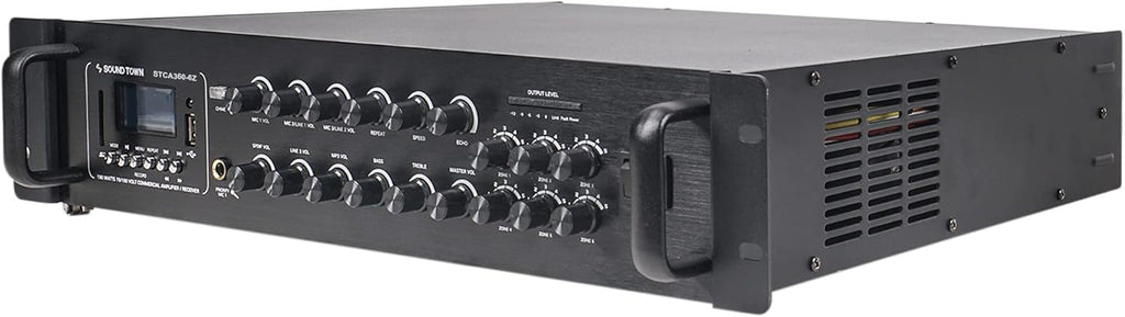 360W 6-Zone 70V/100V Commercial Power Amplifier with Bluetooth K907