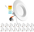 5/6 Inch LED Recessed Retrofit Downlight, 14W, Color Selectable, Dimmable, 16 Pack C2397