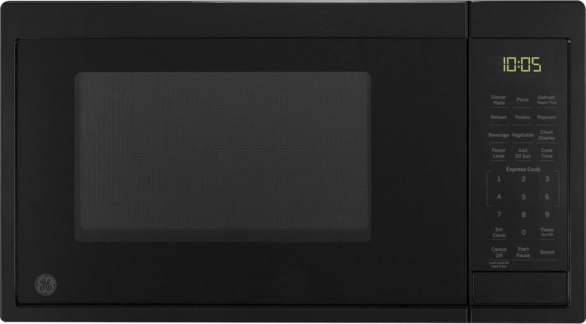 0.9 Cu Ft 900 Watts Black Stainless Steel Microwave Oven L758449