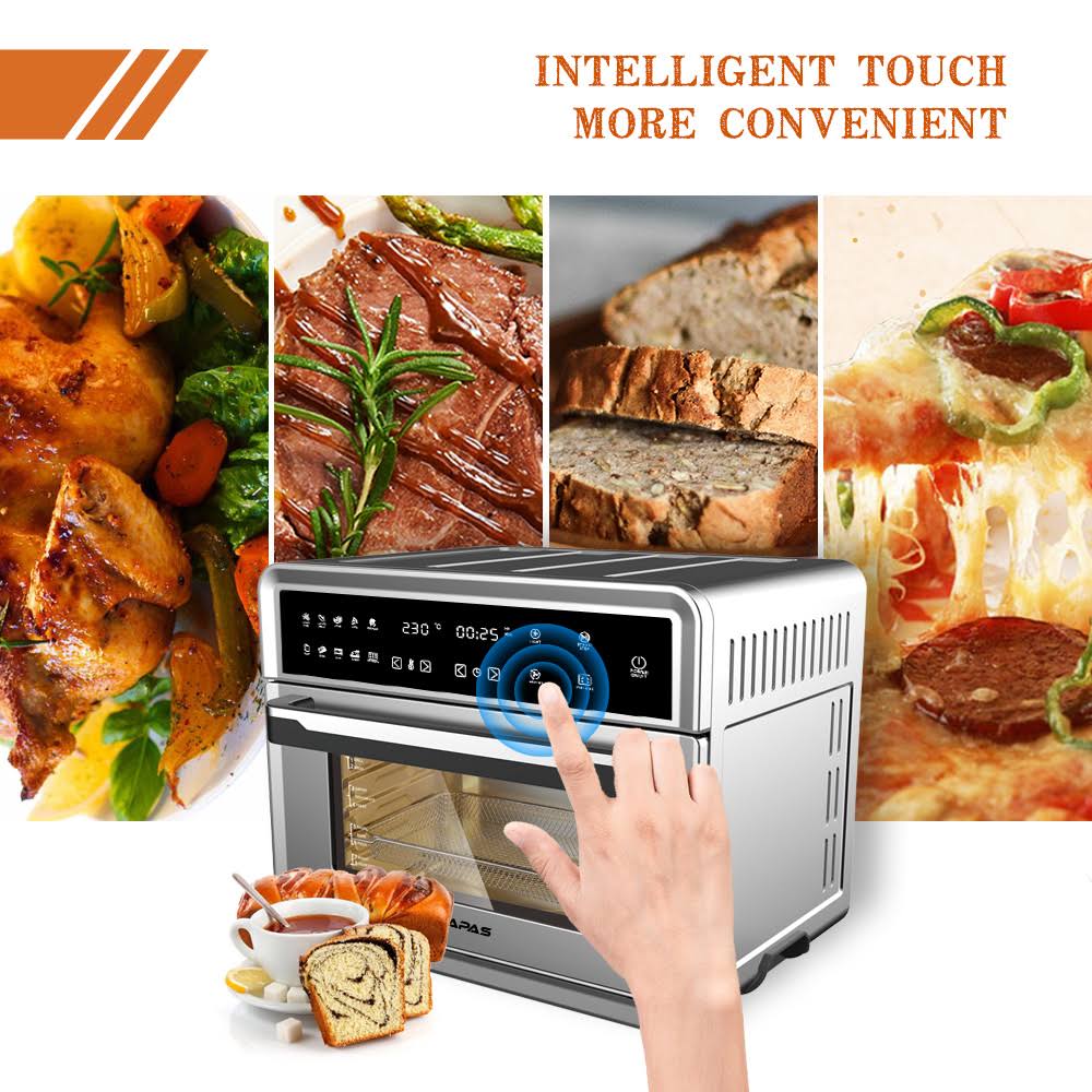 1800 W Stainless Steel 26.4 qt Electric Air Fryer Oven A3523