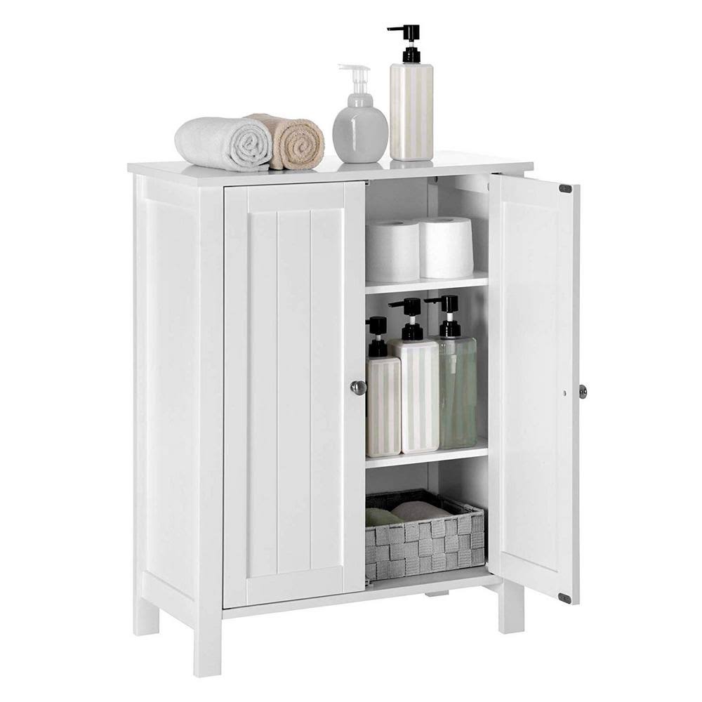 White Linen Cabinet with Adjustable Shelf A6269