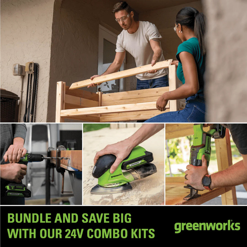 24V Brushless Drill Driver Combo Kit with Two 2Ah Batteries & Charger M97868