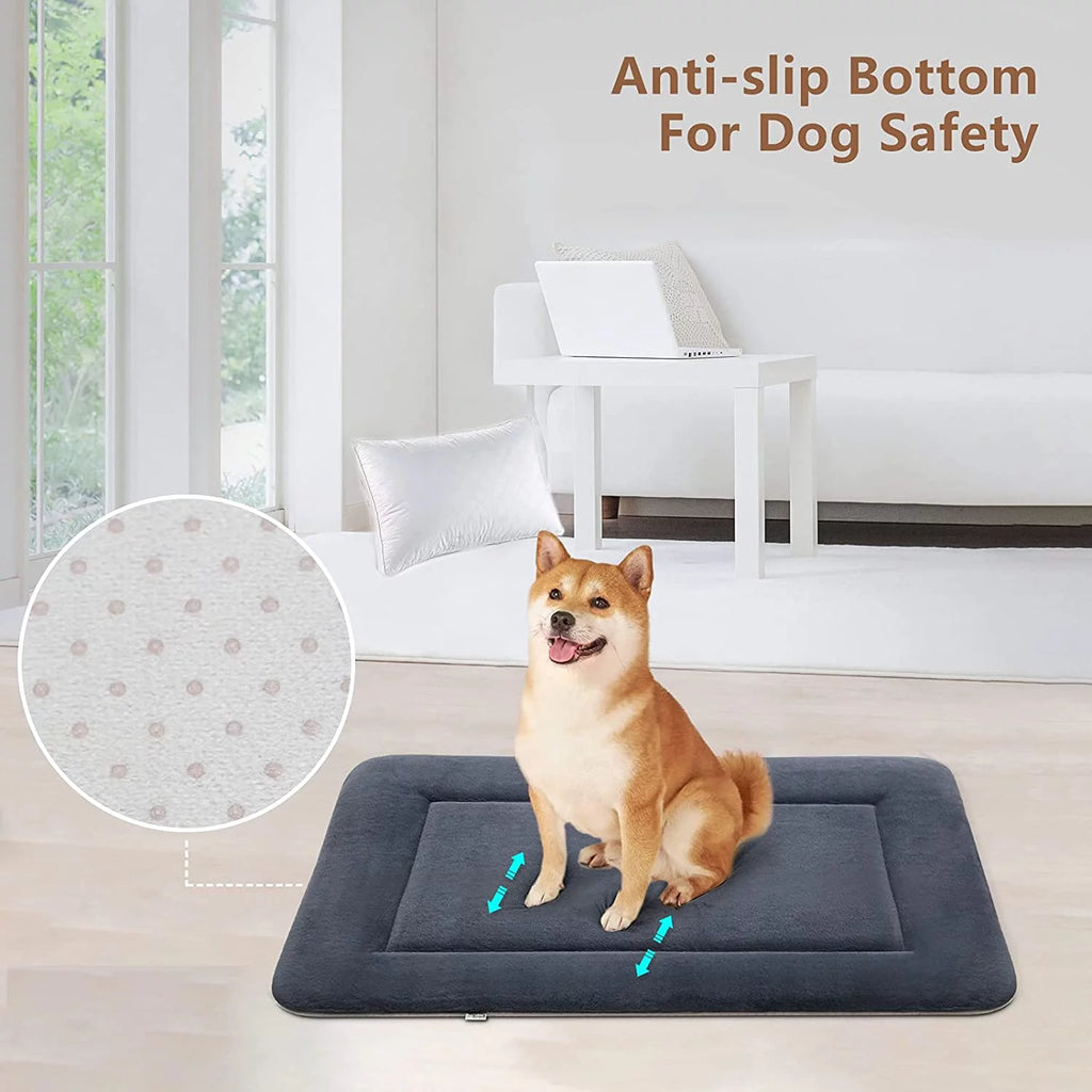 Soft Dog Bed Crate Pad Mat Machine Washable Pet Mattress C317