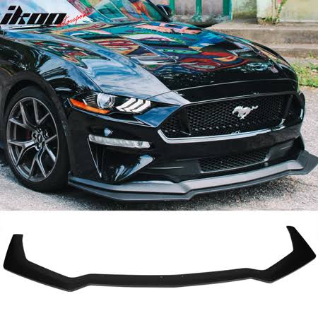 Front Bumper Splitter Lip Black PP L605