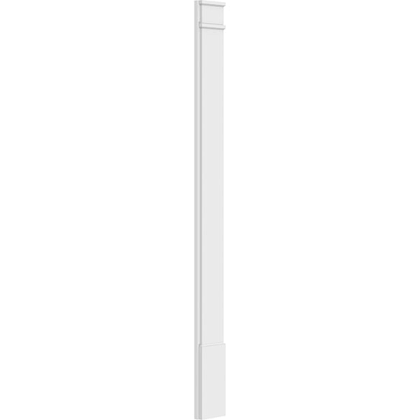 Smooth PVC Pilaster with Decorative Capital & Base (Pair) O908