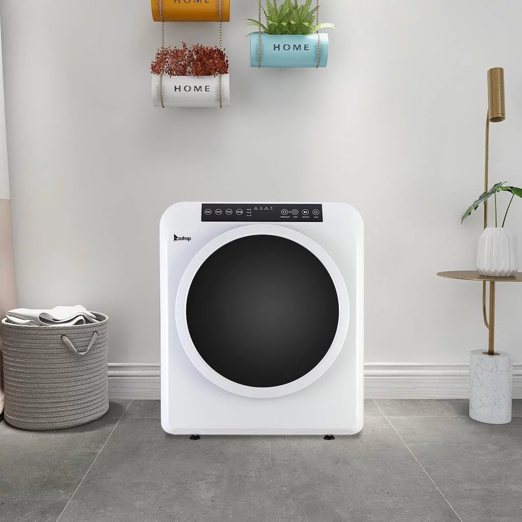 White 13lbs Capacity Stainless Steel Electric Clothes Dryer N795491