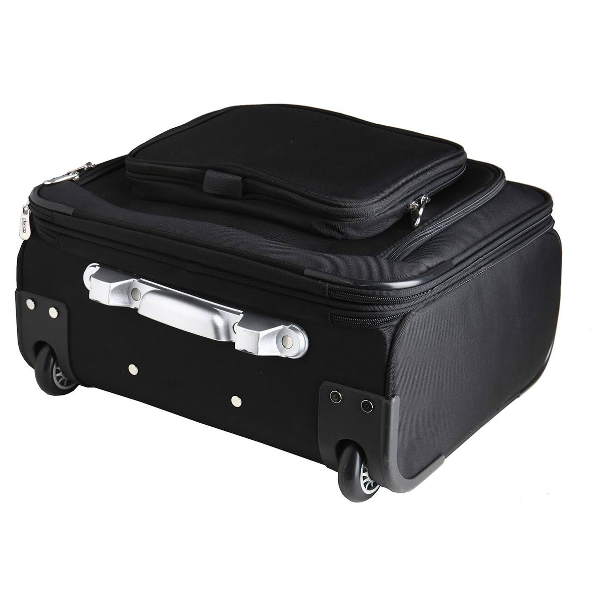 Black 14x22 2-Wheeled Laptop Travel Case G2818