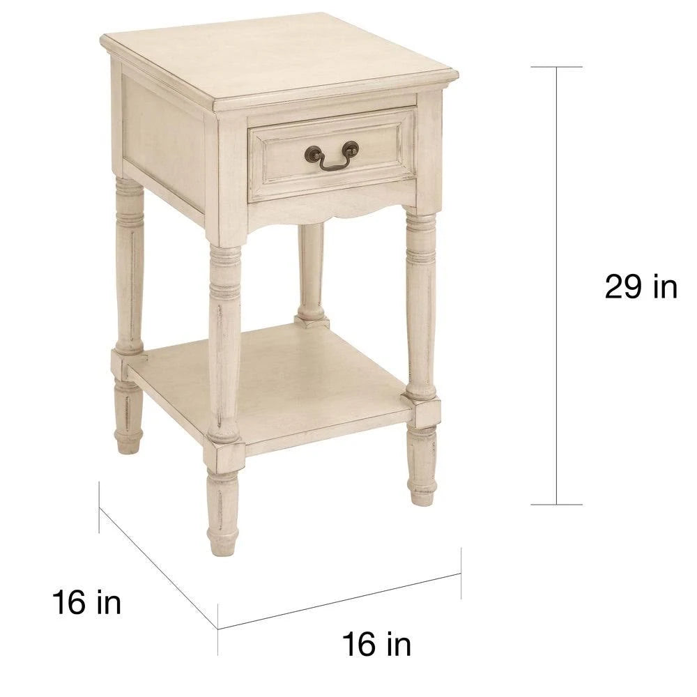 Antiqued Solid Wood Night Stand Y16937