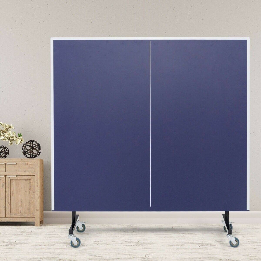 Foldable Table Tennis Table with Locking Casters W7571