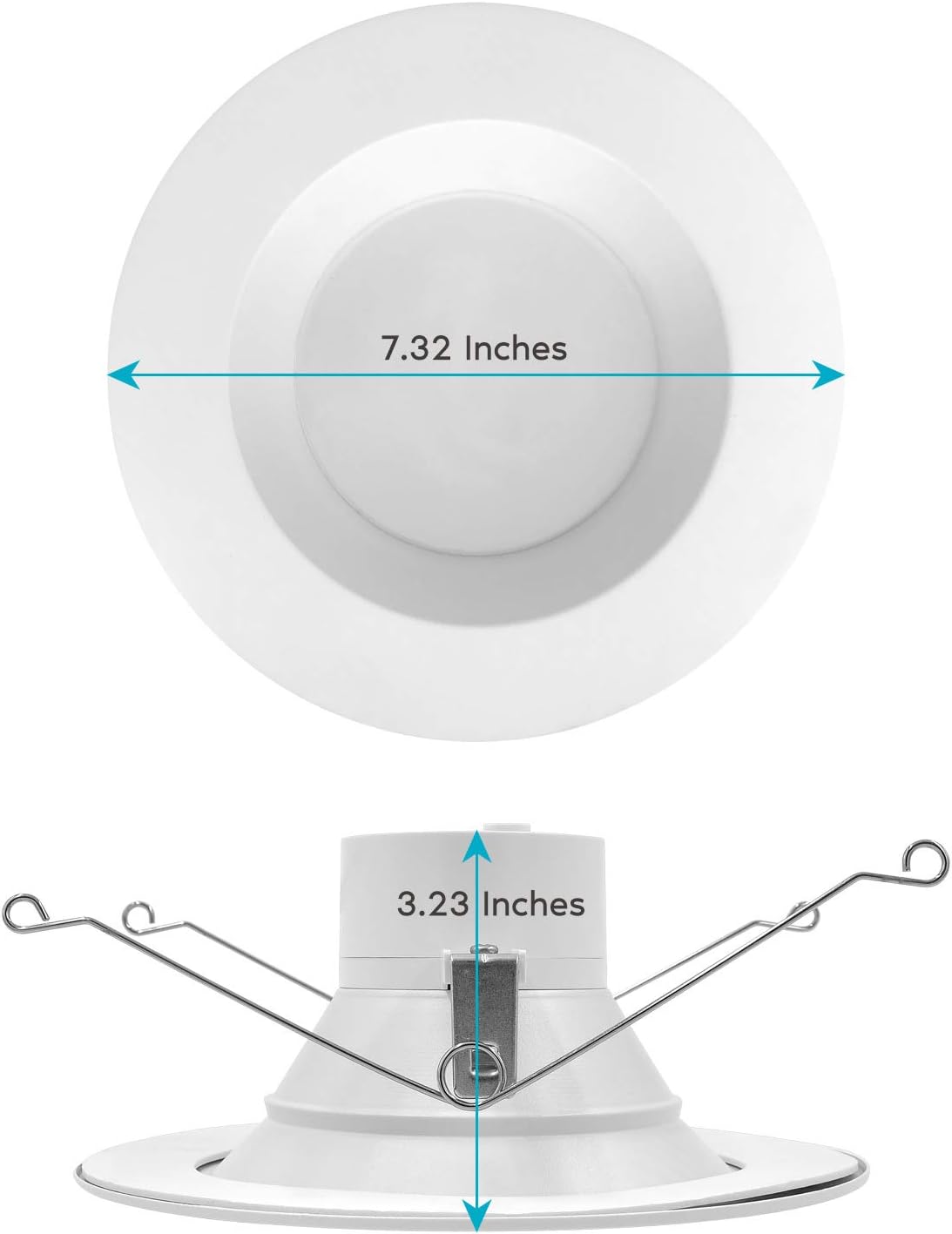 5/6 Inch LED Recessed Retrofit Downlight, 14W, Color Selectable, Dimmable, 16 Pack C2397