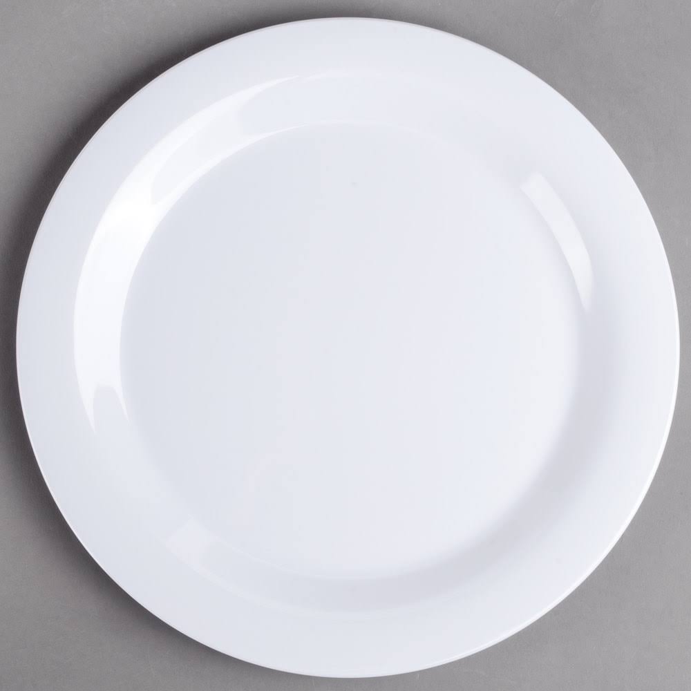 White Melamine Dinner Plate T291439