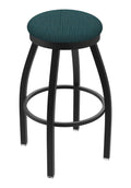 30-Inch Swivel Bar Stool with Black Wrinkle Finish K1078