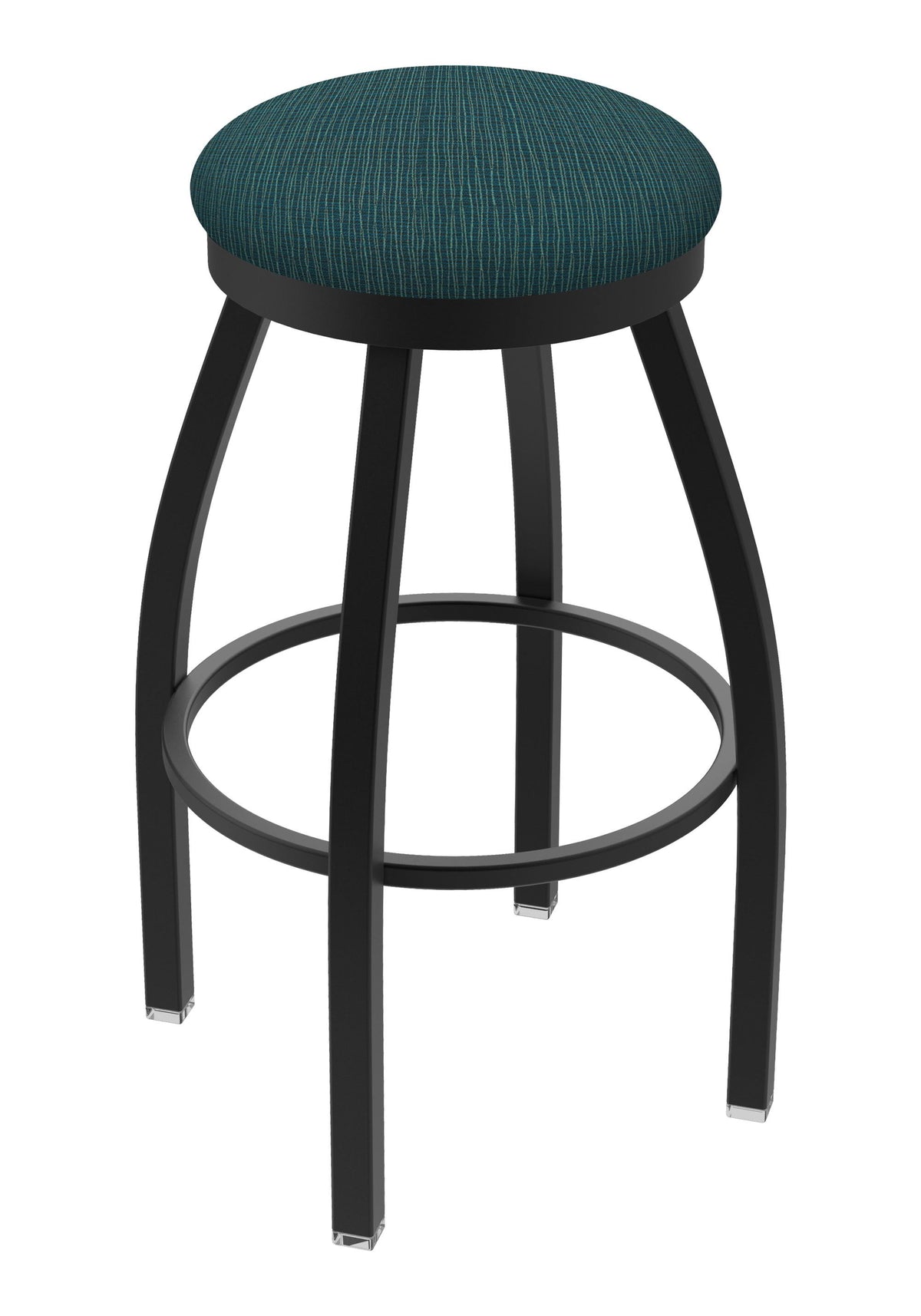 30-Inch Swivel Bar Stool with Black Wrinkle Finish K1078