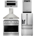 36 Gas Range, Range Hood, Refrigerator, Dishwasher and Microwave T358383