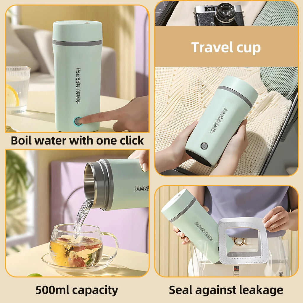 500ml Stainless Steel Portable Electric Kettle E878452