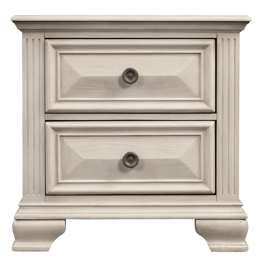 Queen Wood Bedroom Set with Dresser Mirror Nightstand Chest F43124