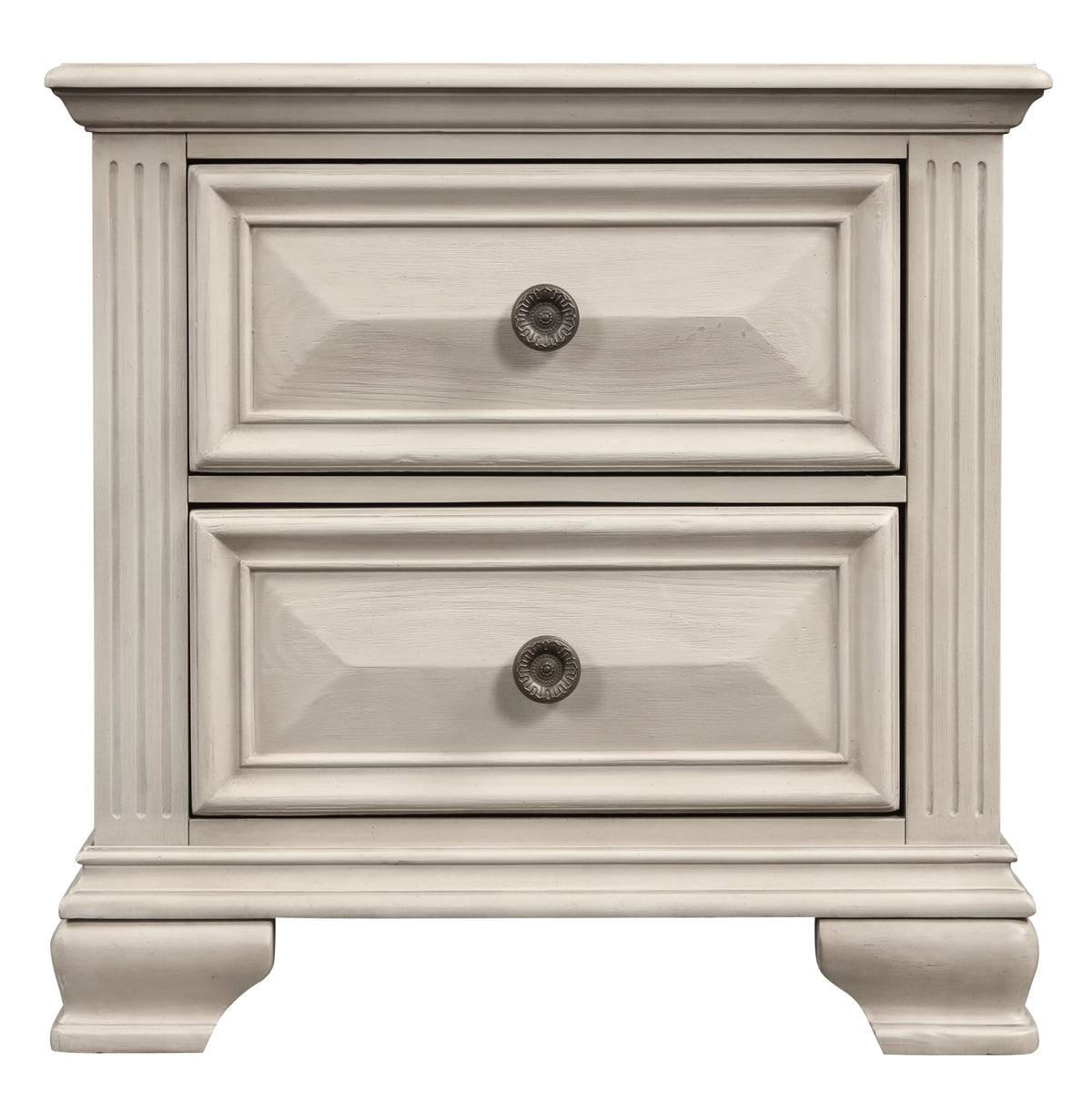 Queen Wood Bedroom Set with Dresser Mirror Nightstand Chest F43124