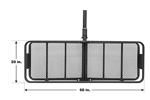 500 lb. Capacity Steel Hitch Mount Folding Cargo Carrier M1158