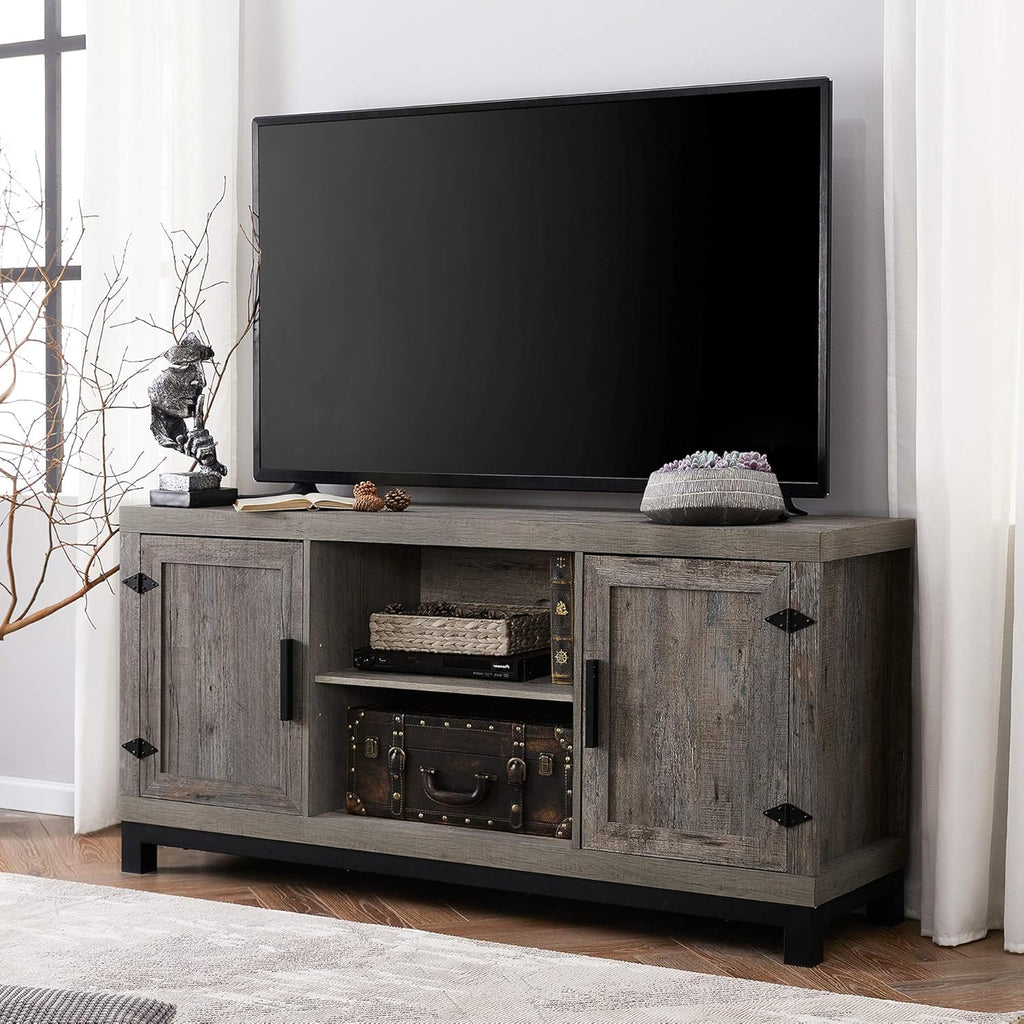 60 Inch Mango Wood TV Stand with 6 Storages S103675