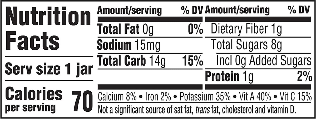 Sweet Potato Baby Food 4 oz Jar 10 Pack V51093