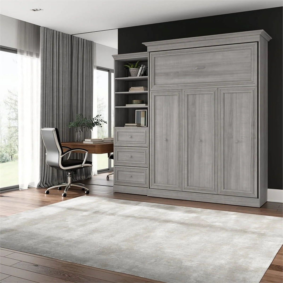 Queen Murphy Bed and Organizer K4694