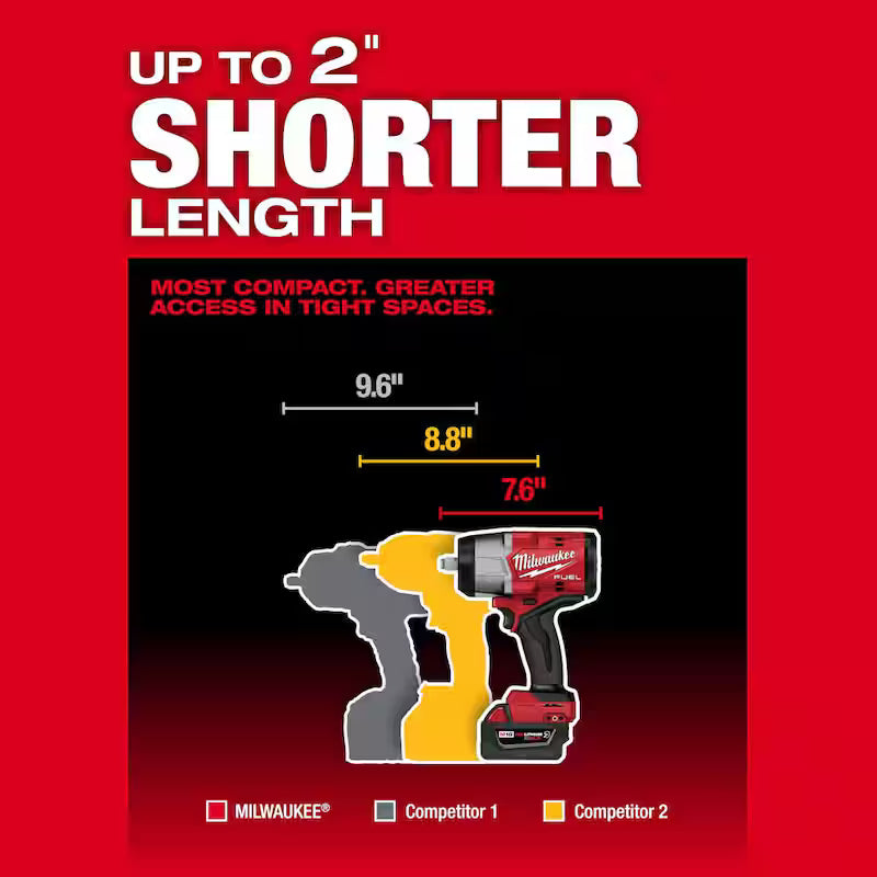 18V Lithium-Ion Brushless Cordless 1/2 in. Impact Wrench Kit Z43862
