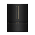 60 Built-in Refrigerator with Internal Water & Ice Dispenser in Black Stainless D30521