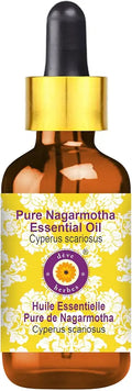 Pure Nagarmotha Essential Oil with Glass Dropper Steam Distilled 50ml F235906