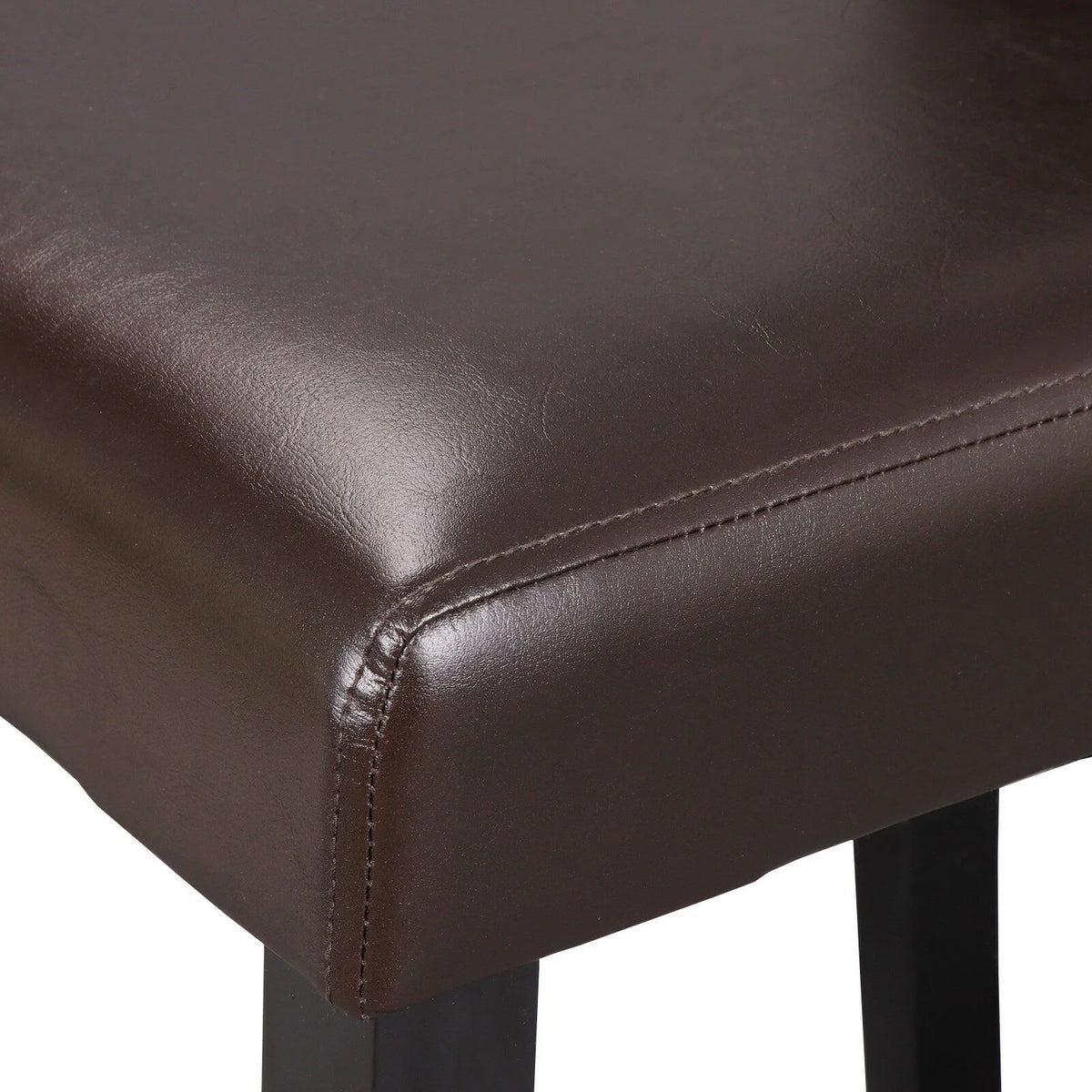 6 Pcs Brown Leather Dining Chair F71739