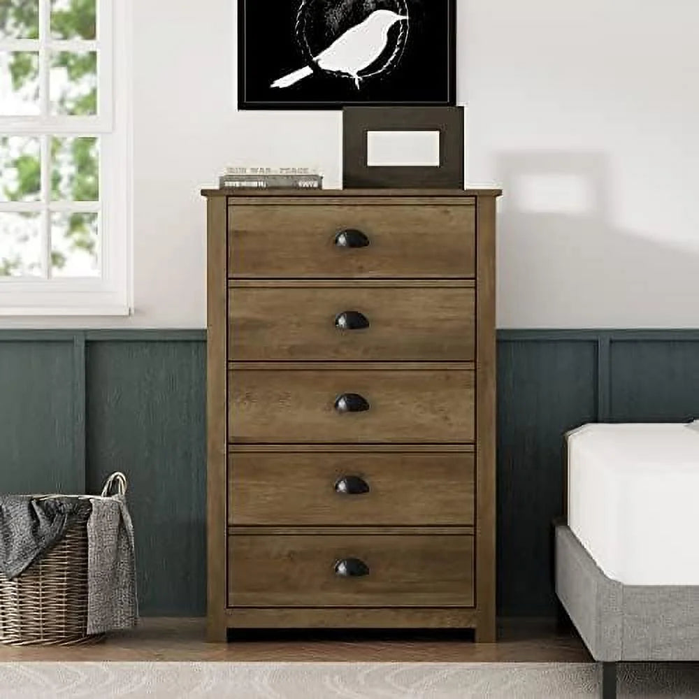 5 Drawer Wood Dresser O4655
