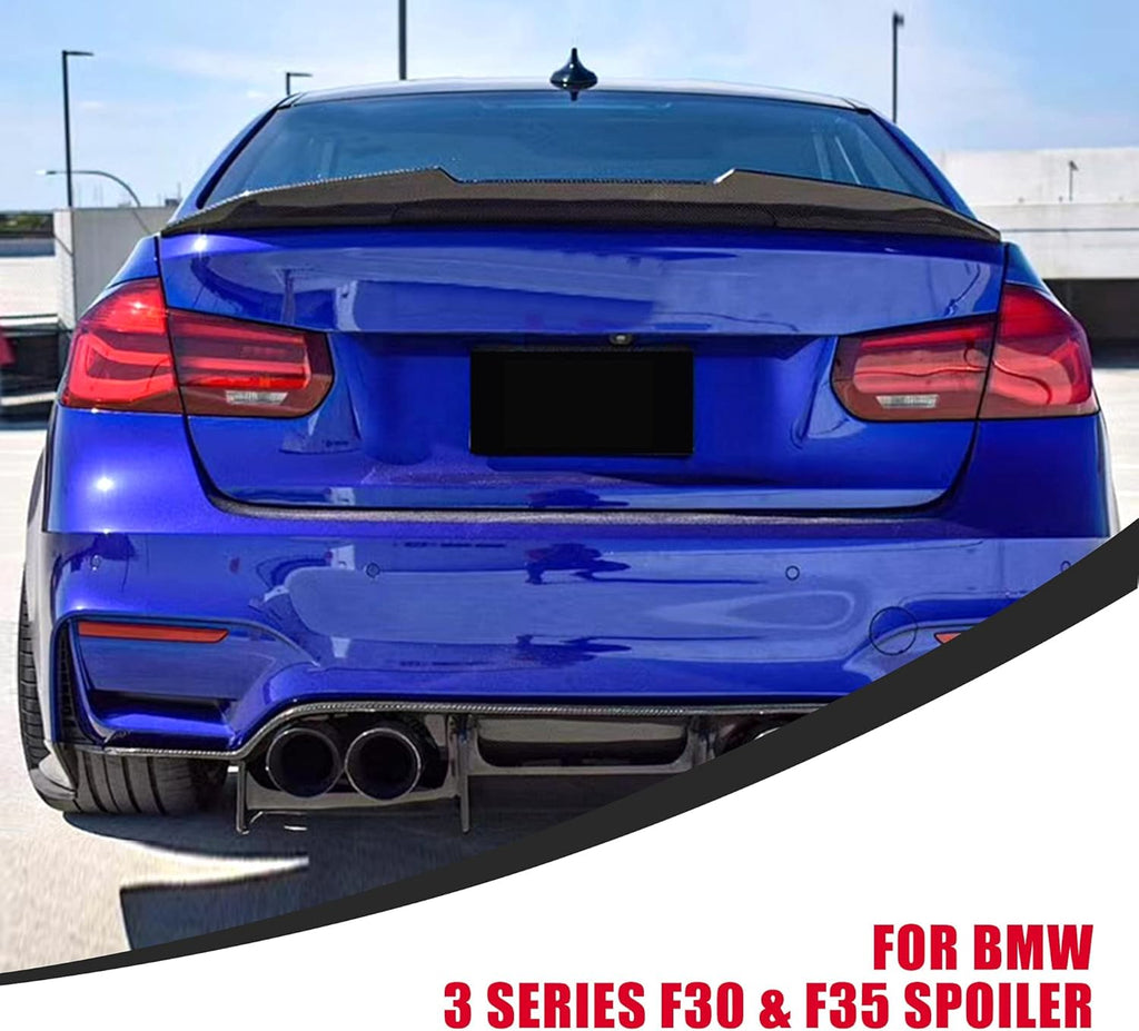 Dry Carbon Fiber Rear Trunk Spoiler Wing W1350