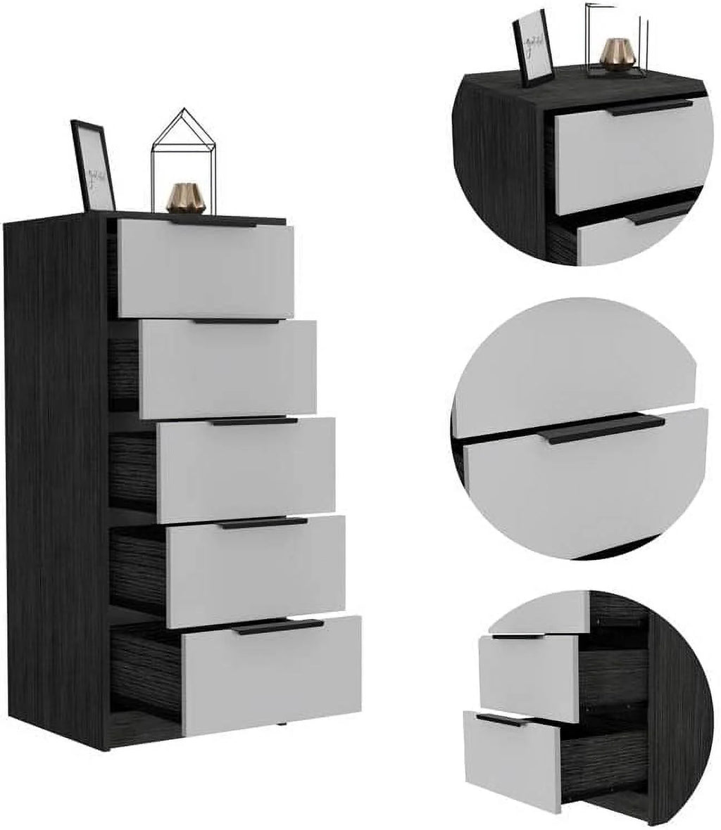 5 Drawer Engineered Wood Dresser P7616